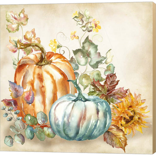 Watercolor Harvest Pumpkin I by Tre Sorelle Studios, Canvas Art