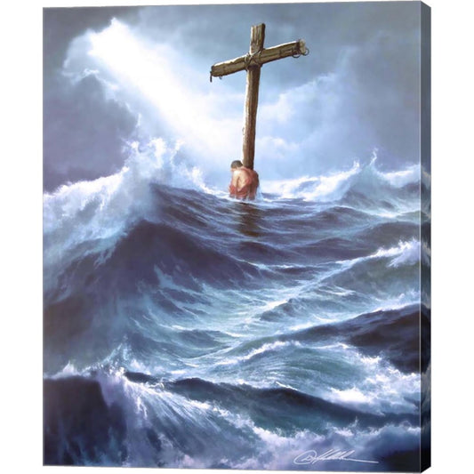 Clinging To The Cross by Danny Hahlbohm, Canvas Art