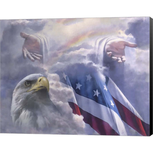 One Nation Under God by Danny Hahlbohm, Canvas Art