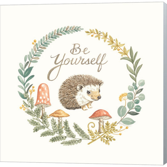 Be Yourself Hedgehog by Deb Strain, Canvas Art