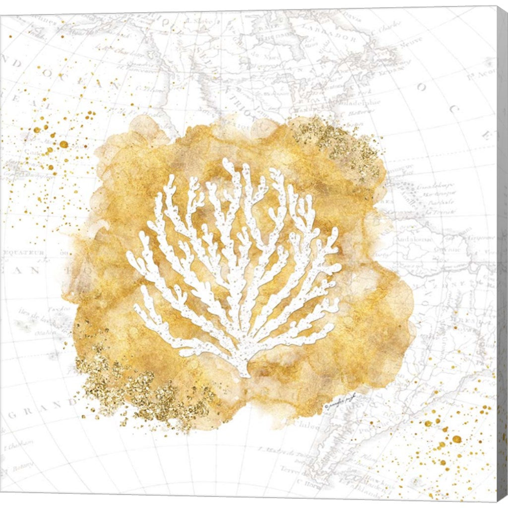 Golden Coral II by Jennifer Pugh, Canvas Art