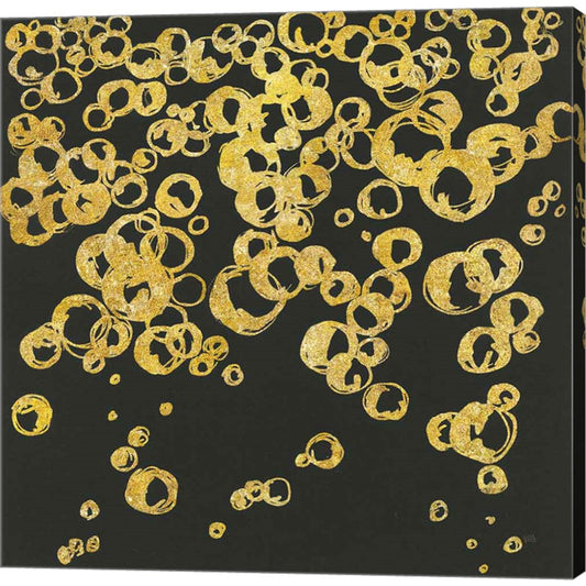 Gold Bubbles II by Chris Paschke, Canvas Art