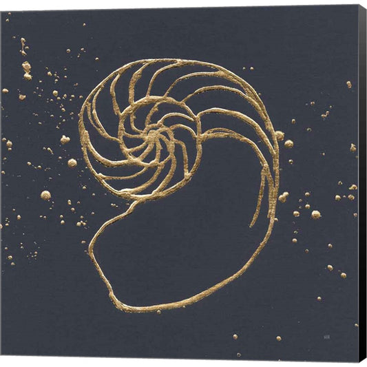 Gold Nautilus II by Chris Paschke, Canvas Art