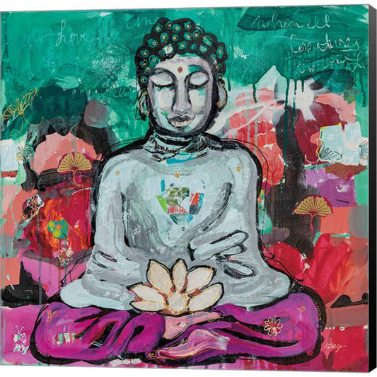 Bold Buddha by Kellie Day, Canvas Art