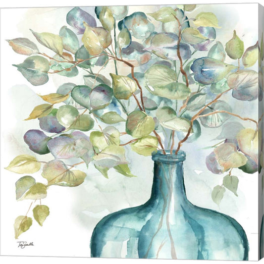 Eucalyptus in Mason Jar III by Tre Sorelle Studios, Canvas Art