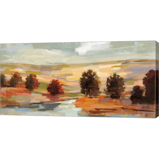 Fall Country Landscape by Silvia Vassileva, Canvas Art