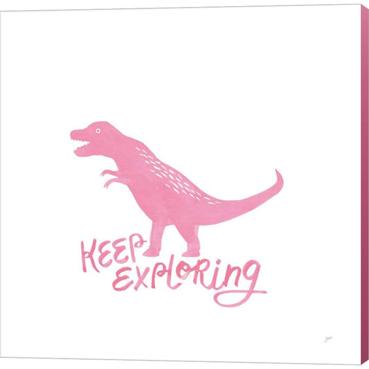 Dino Inspiration VIII Pink by Karyn Panganiban, Canvas Art