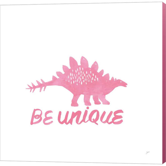 Dino Inspiration VII Pink by Karyn Panganiban, Canvas Art