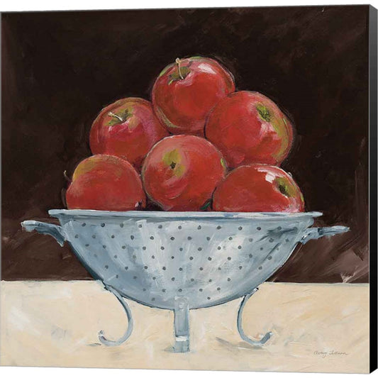 Apples on Brown by Avery Tillmon, Canvas Art