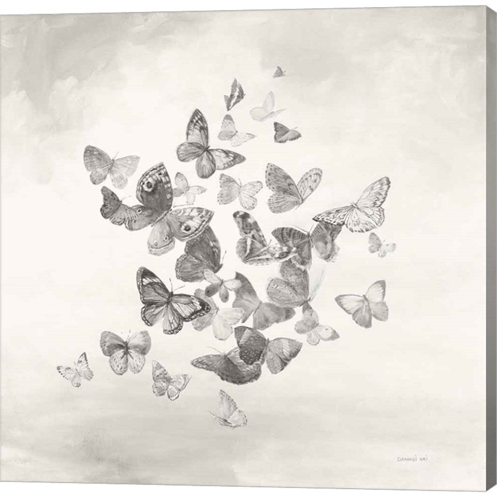 Beautiful Butterflies BW by Danhui Nai, Canvas Art