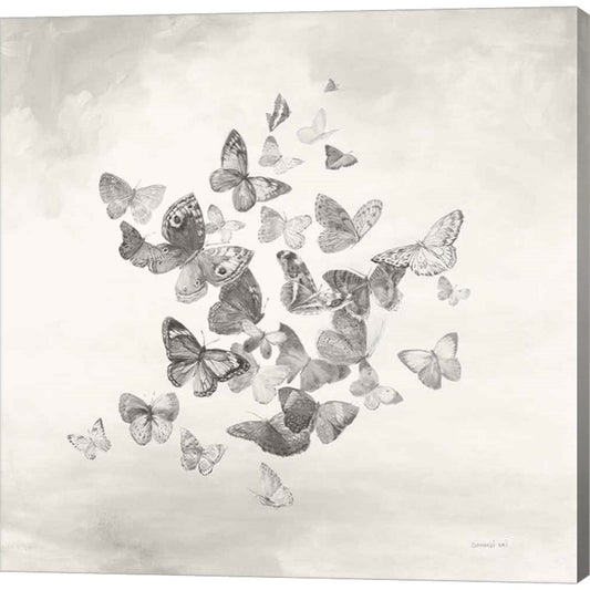 Beautiful Butterflies BW by Danhui Nai, Canvas Art