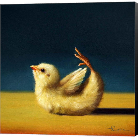 Yoga Chick Bow Pose by Lucia Heffernan, Canvas Art