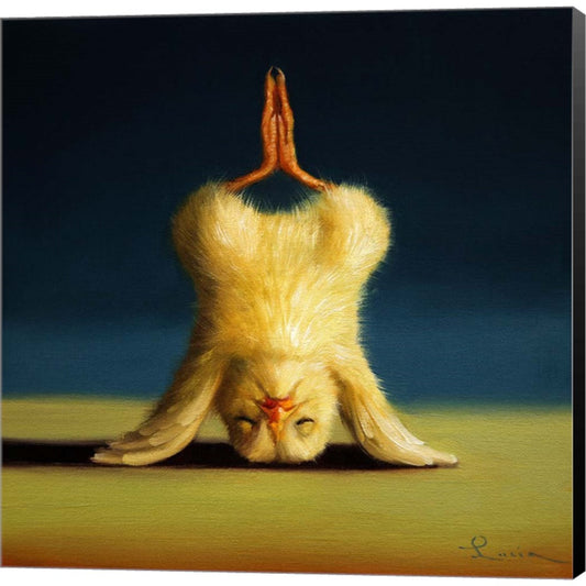 Yoga Chick Lotus Headstand by Lucia Heffernan, Canvas Art