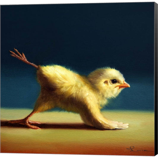 Yoga Chick Mule Kick by Lucia Heffernan, Canvas Art