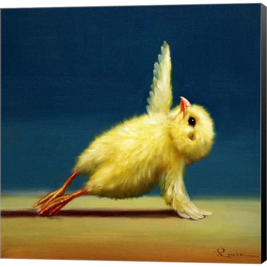 Yoga Chick Side Plank by Lucia Heffernan, Canvas Art