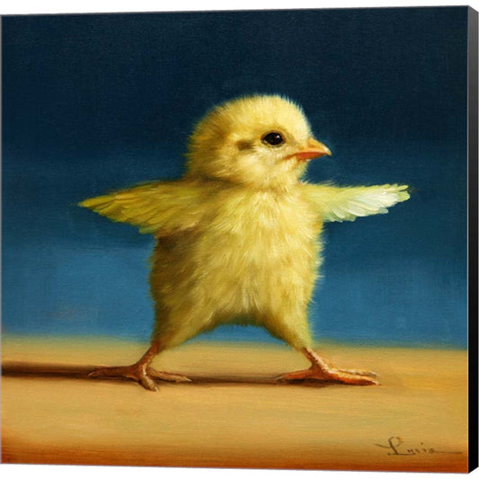 Yoga Chick Warrior Two by Lucia Heffernan, Canvas Art