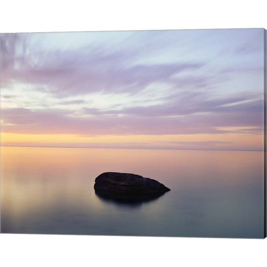 Rock at Sunset by Jim Becia, Canvas Art