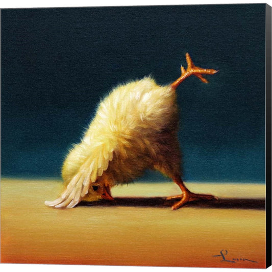 Yoga Chick Downward Dog Split by Lucia Heffernan, Canvas Art