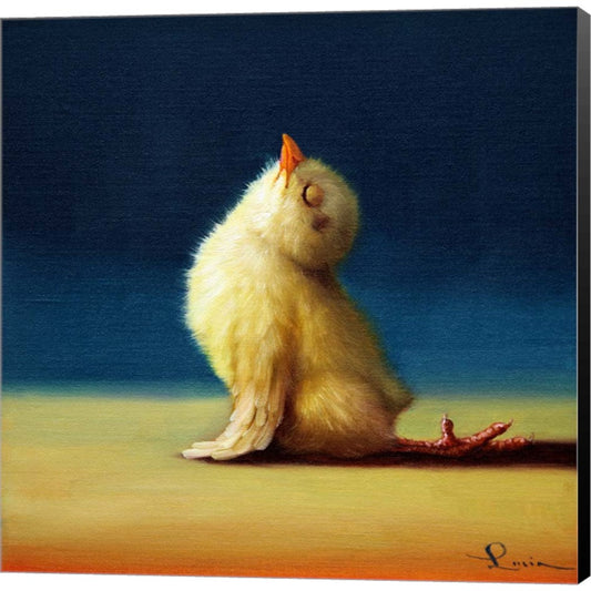 Yoga Chick Upward Dog by Lucia Heffernan, Canvas Art