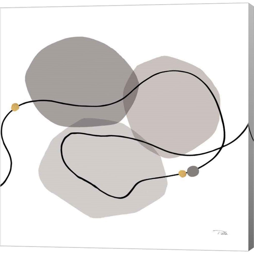 Sinuous Trajectory grey II by Pela, Canvas Art