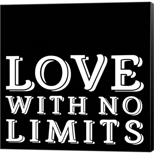 In Black & White Sentiment IV-No Limits by JC Designs, Canvas Art