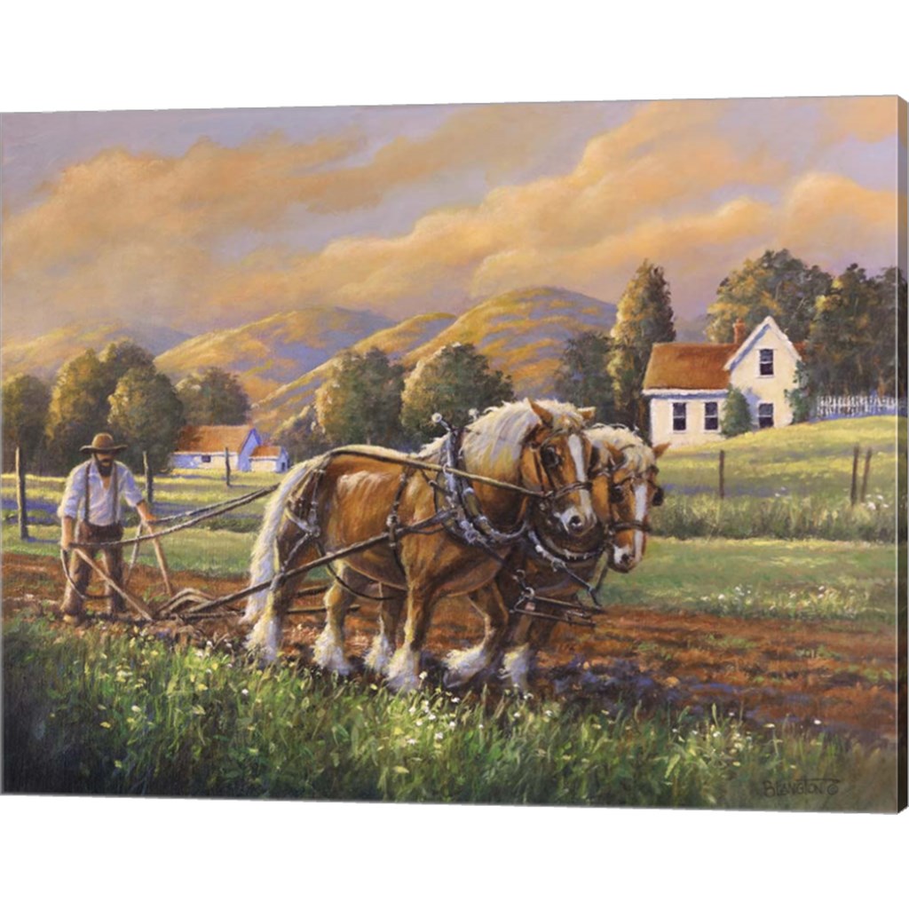 Morning Chores by Bruce Langton, Canvas Art