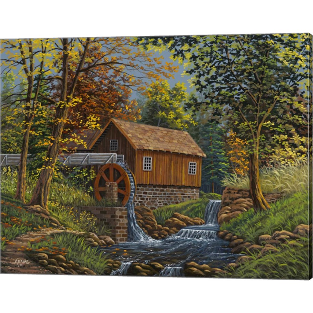 Shady Grove Mill by Gary Adams, Canvas Art