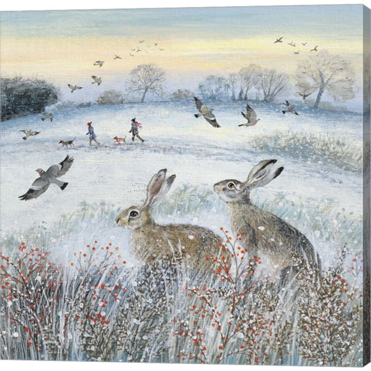 Evening Walk in the Snow by Lucy Grossmith, Canvas Art