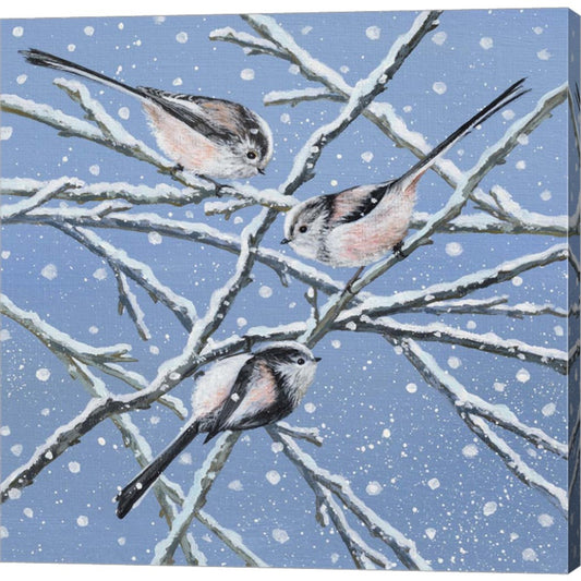 Long Tailed Tits by Lucy Grossmith, Canvas Art