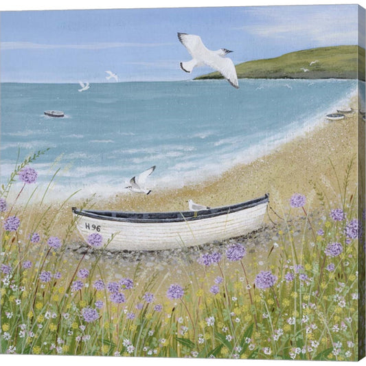 Sunshine and Seagulls by Lucy Grossmith, Canvas Art