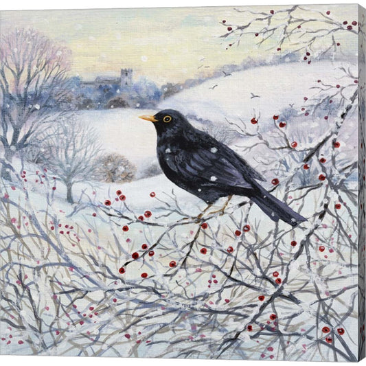 Winter Landscape in Morning Sun by Lucy Grossmith, Canvas Art