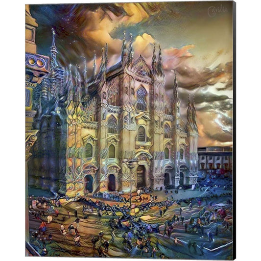 Milan Italy Domm Cathedral by Pedro Gavidia, Canvas Art