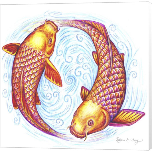 Pisces by Rebecca Wang Art, Canvas Art