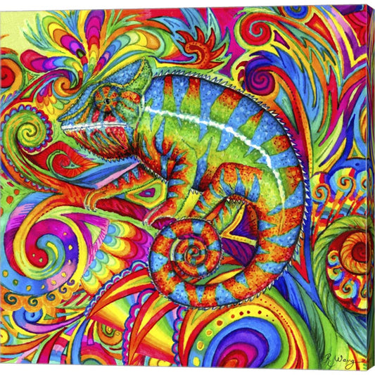 Psychedelizard by Rebecca Wang Art, Canvas Art