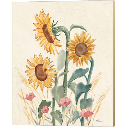 Sunflower Season IX Bright by Janelle Penner, Canvas Art