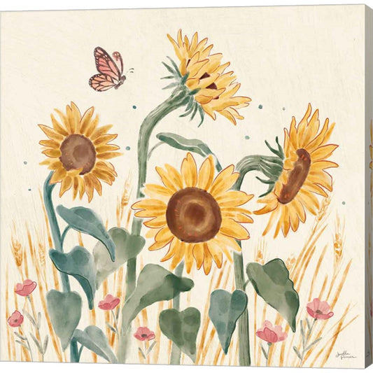 Sunflower Season II Bright by Janelle Penner, Canvas Art