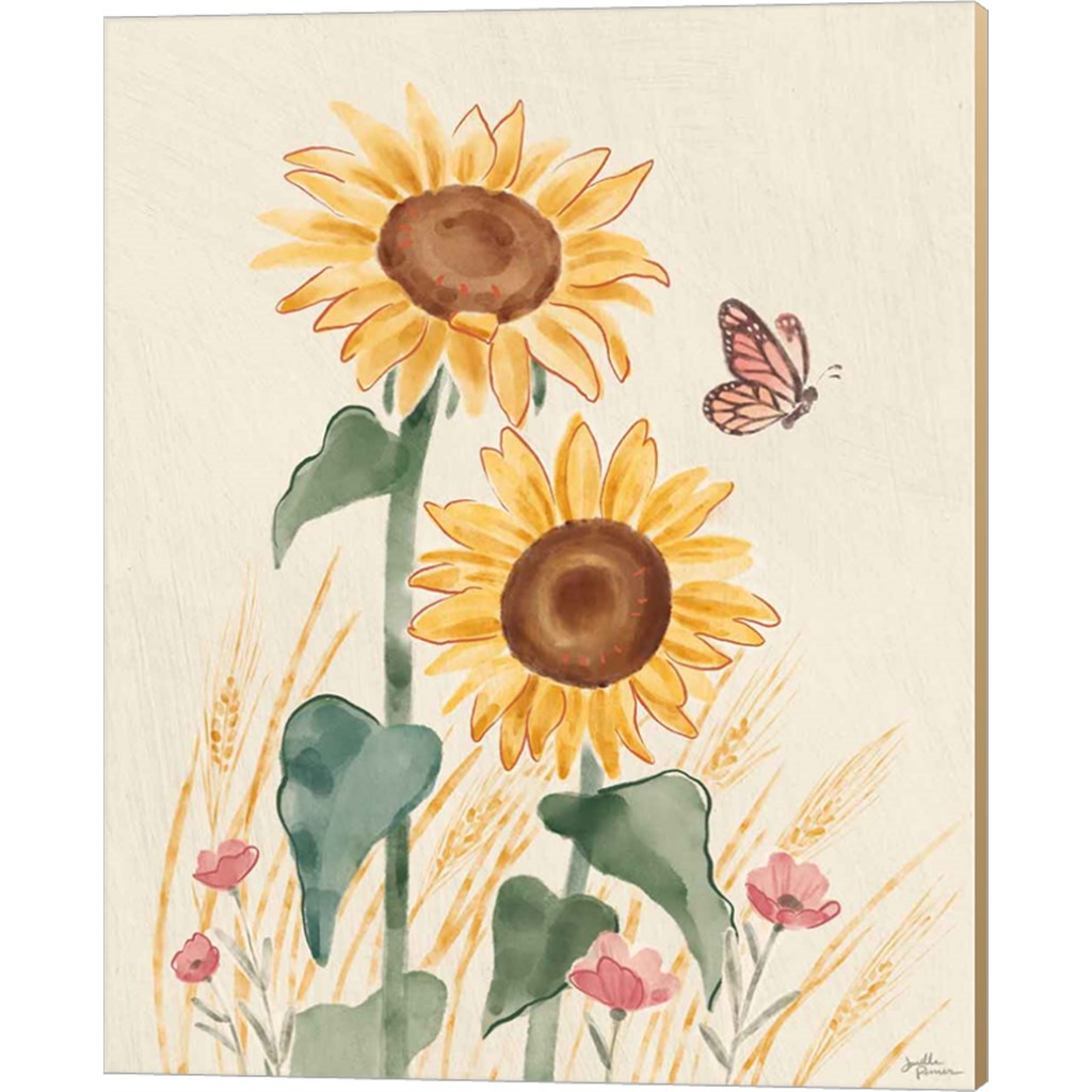 Sunflower Season VIII Bright by Janelle Penner, Canvas Art