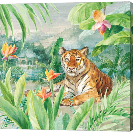 Lounging Tiger by Danhui Nai, Canvas Art