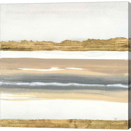 Gold and Gray Sand IV by Chris Paschke, Canvas Art