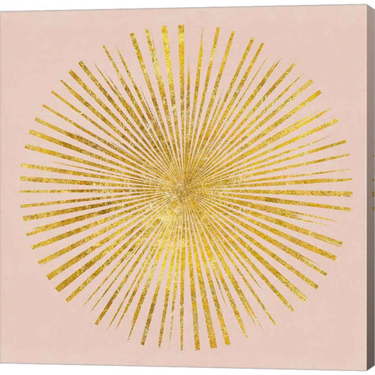 Sunburst I on Pink by Wild Apple Portfolio, Canvas Art