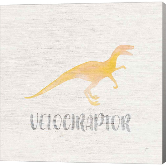 Velociraptor Sq by Karyn Panganiban, Canvas Art