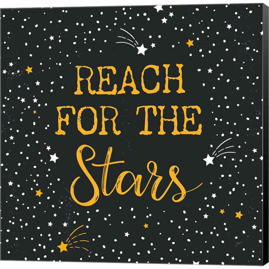 Reach for the Stars Charcoal Sq by Karyn Panganiban, Canvas Art