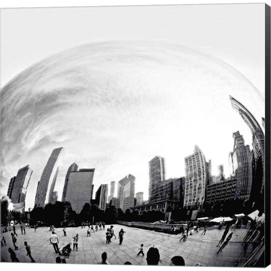 The Bean Chicago Bold Sq by Debra Van Swearingen, Canvas Art