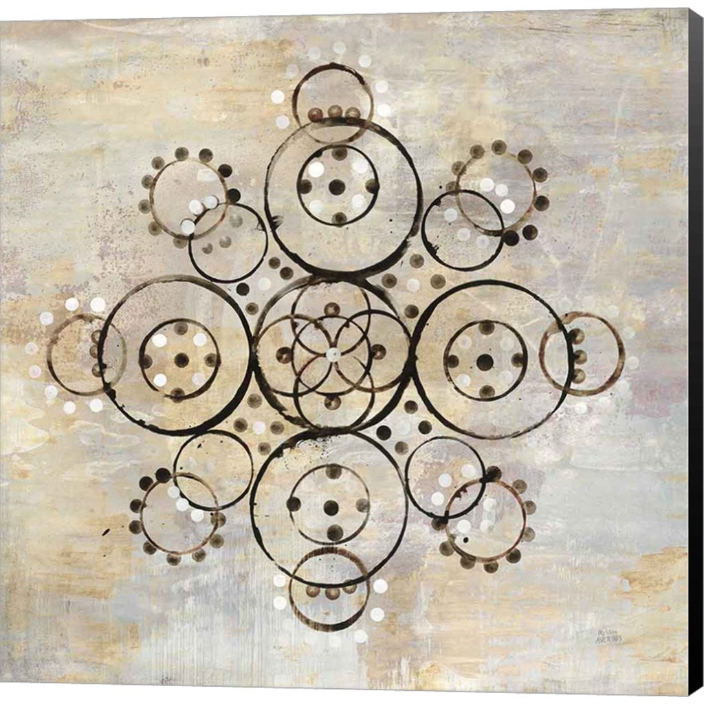 Neutral Mandala I Crop by Melissa Averinos, Canvas Art