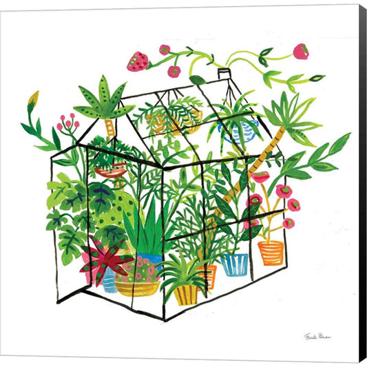 Greenhouse Blooming V by Farida Zaman, Canvas Art