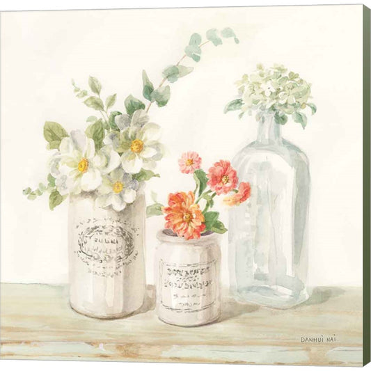 Marmalade Flowers III by Danhui Nai, Canvas Art