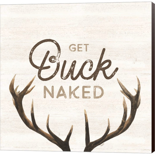 Bath Art I-Buck Naked by Tara Reed, Canvas Art