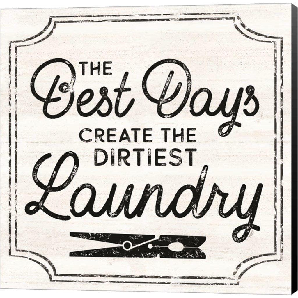 Laundry Art I-Best Days by Tara Reed, Canvas Art