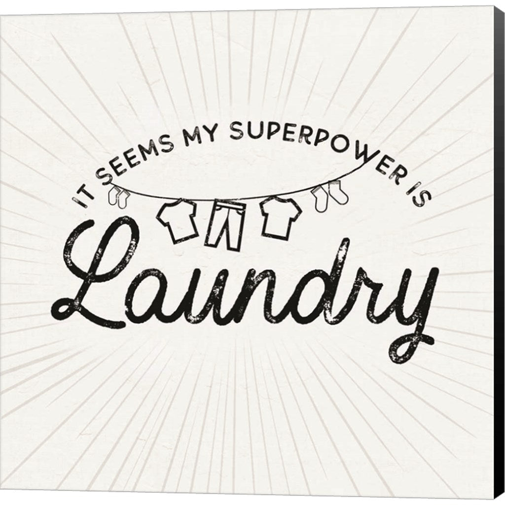 Laundry Art VI-Superpower by Tara Reed, Canvas Art