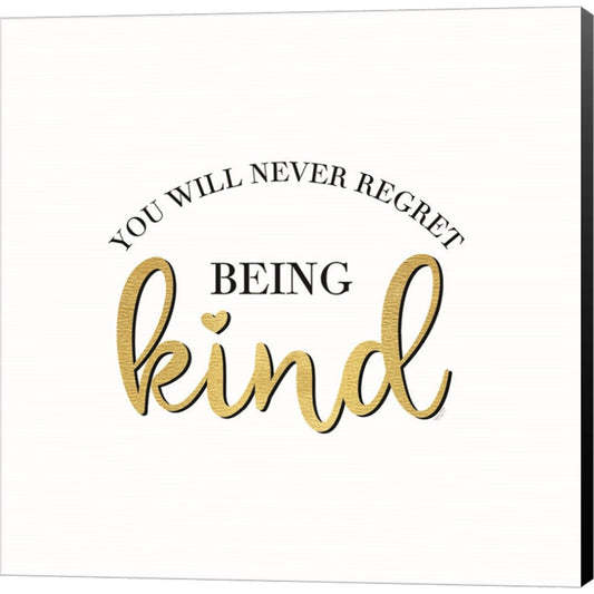 Sentiment Art I-Being Kind by Tara Reed, Canvas Art